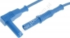 2352-IEC-100-BL  Przewód PVC 1,0mm2, 1,0m, wt.pr+wt.kąt 4mm, niebieski, ELECTRO-PJP, 2352IEC100BL